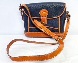 A Leather Messenger Purse By Dooney & Bourke