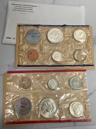 1962 US Mint Uncirculated Coins