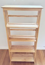 Mission Style Solid Maple Bookshelf With Four Fixed Shelves - Lot 1