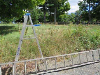 2 Aluminum Ladders 16' And 6'