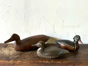 Gary Cooper Decoy & Two Unsigned Decoys