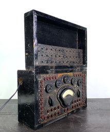 1936 Supreme Model 339 Deluxe Analyzer Radio Tube Tester In Wooden Box