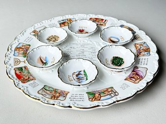 A Vintage Porcelain Seder Plate