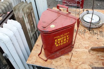 Vintage Grease Rag Container