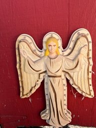 Vintage Christmas 33' Angel Blow Mold Wall Decoration