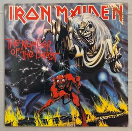1982 Promo Stamped Iron Maiden - The Number Of The Beast ST-12202 EX