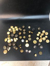 Over 65 Vintage Military Buttons