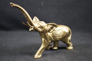 Highly Detailed Vintage 12' Brass Elephant