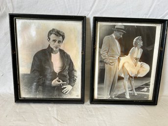 James Dean And Marilyn Monroe Prints In Frame