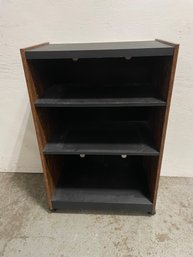 Black & Wooden Book/storage Shelf