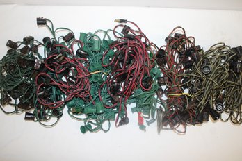 Mixed Lot Of Nine Vintage Large Bulb Outdoor Colored Christmas Lights - Lot 4