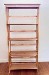 Mission Style Solid Maple Bookshelf With Four Fixed Shelves - Lot 2