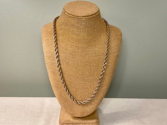 Heavy Sterling Rope Necklace (69 G)