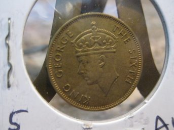 1952  BRITISH HONDURAS  5 CENT COIN  -  AU