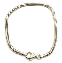 Vintage Italian Sterling Silver Snake Cord Bracelet