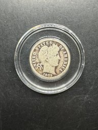 1909-O Barber Silver Dime