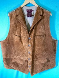 Daniel Creinieux Leather Vest Size XL