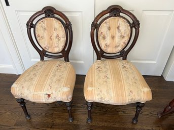 Pair Of Balloon-Back Chairs