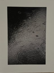 Raindrops Black And White Photograph