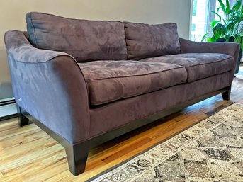 A Modern Microfiber Sofa By HM Richard's - Comfy And Clean!