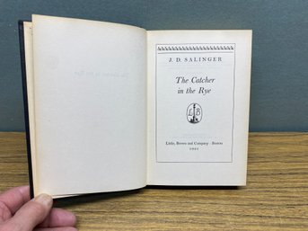THE CATCHER IN THE RYE. Stated First Edition 1951. By J. D. Salinger. 277 Page Hard Cover Book.