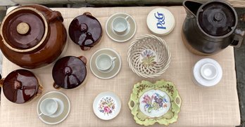 Housewares - Bowls, Vessels, Bean Crocks, And Limoges Fine Porcelain