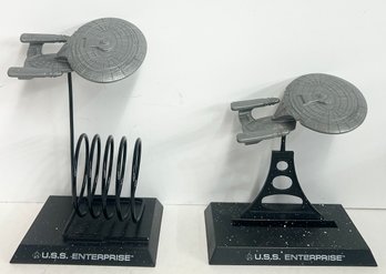 Star Trek The Next Generation USS Enterprise Letter Holder & Business Card Holder