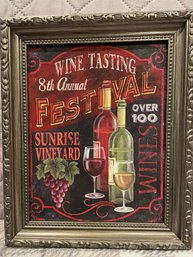 Framed Wine Print