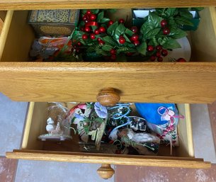 Two Drawers Of Miscellaneous Decor