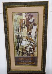 Georges Braque - Man With A Guitar - Fondation Maeght Exhibition Poster 1980 Nicely Framed