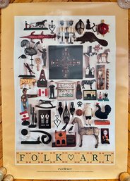 Folk Art Poster Of Private Collections Of French Figurines