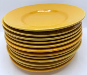 New Set 12 Retroneu Everyday Garcia Saffron Large Dinner Plates, Never Used