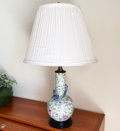 An Antique Japanese Vase - Fitted For Electricity