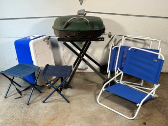 Instant Tailgate Party: Chairs, Stools, Cooler &