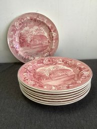 The Webb House Wedgwood Red And White Dish Set