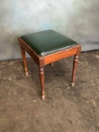 Mid Century Stool On Wheels