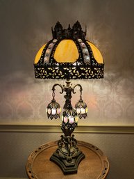 Early Ornate Chandelier Style Table Lamp