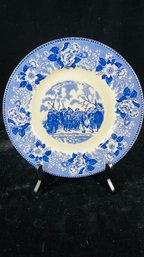 Old English Staffordshire Ware Plate From Plymouth Rock Mass