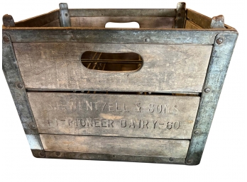 S H Wentzell Dairy Antique Milk Box