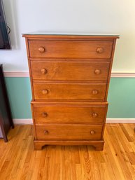 Vermont Hard Rock Maple Dresser With Glass Top