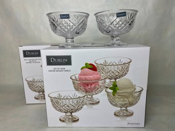 Shannon By Godinger, Dublin Crystal Ice Cream Bowls (8)