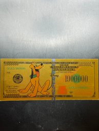 Disney Pluto Gold Colored Bill