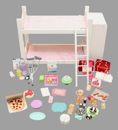 America Doll Collectible Accessories Galore, Bunk Bed With Side Closet And Ladder, And More