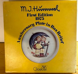 NIB FIRST  Edition Anniversary Plate 1973 Hummel Collectors Plate