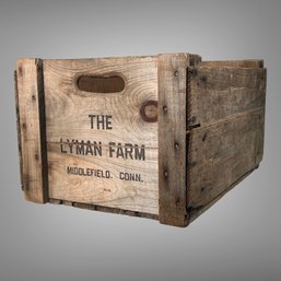 Local Lyman Orchards Middlefield Apple Orchard Wood Crate