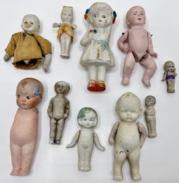 10 Antique & Vintage Small Dolls: Penny Doll, Bisque, Porcelain & More