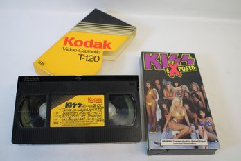 Pair Of Vintage KISS VHS Tapes With KISS X-posed & The Rare KISS Live 1977