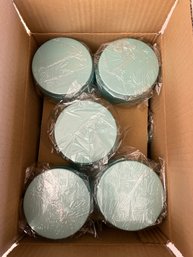 Eleven Gloss Teal Metal Candle Tins With Lids By Dream Vessels - NEW