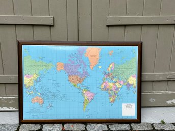 Large Vintage Hammond Classic World Map
