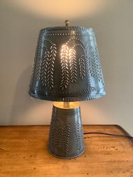 METAL CUT OUT TABLE LAMP #1